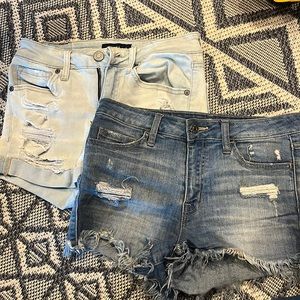 2 Pack Jean Shorts- Aeropostale and Klique B